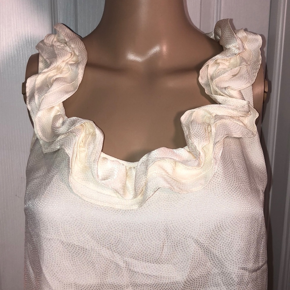 Ann Taylor LOFT Ivory Top XS - Picture 2 of 6